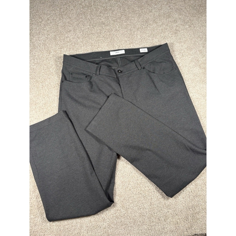 BRAX Chuck Modern Fit Pants Mens 40x34 Gray 5-Pocket Stretch Chino Feel Good